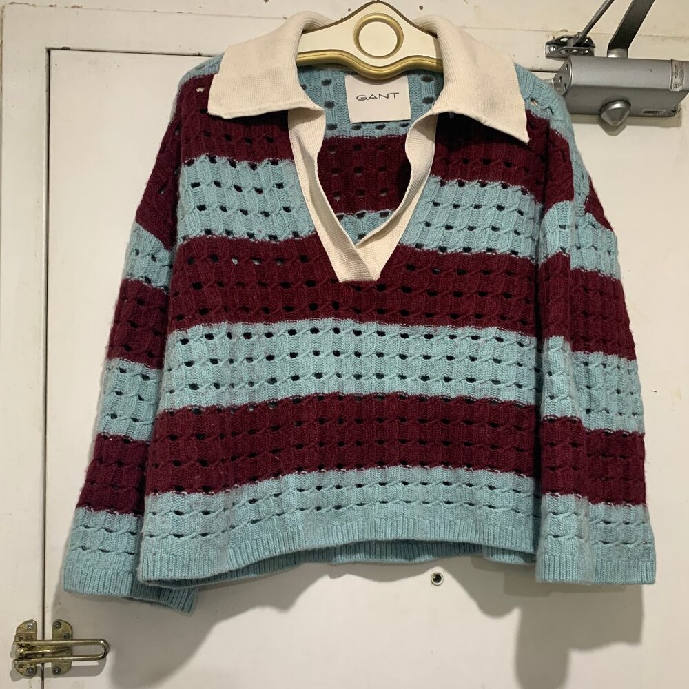 GANT KNITTED CROPPED SWEATERS SIZE L